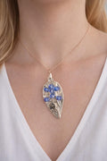 Upcycled Silver Plated Spoon Pendant Necklace, Vintage Floral Silverware Jewelry