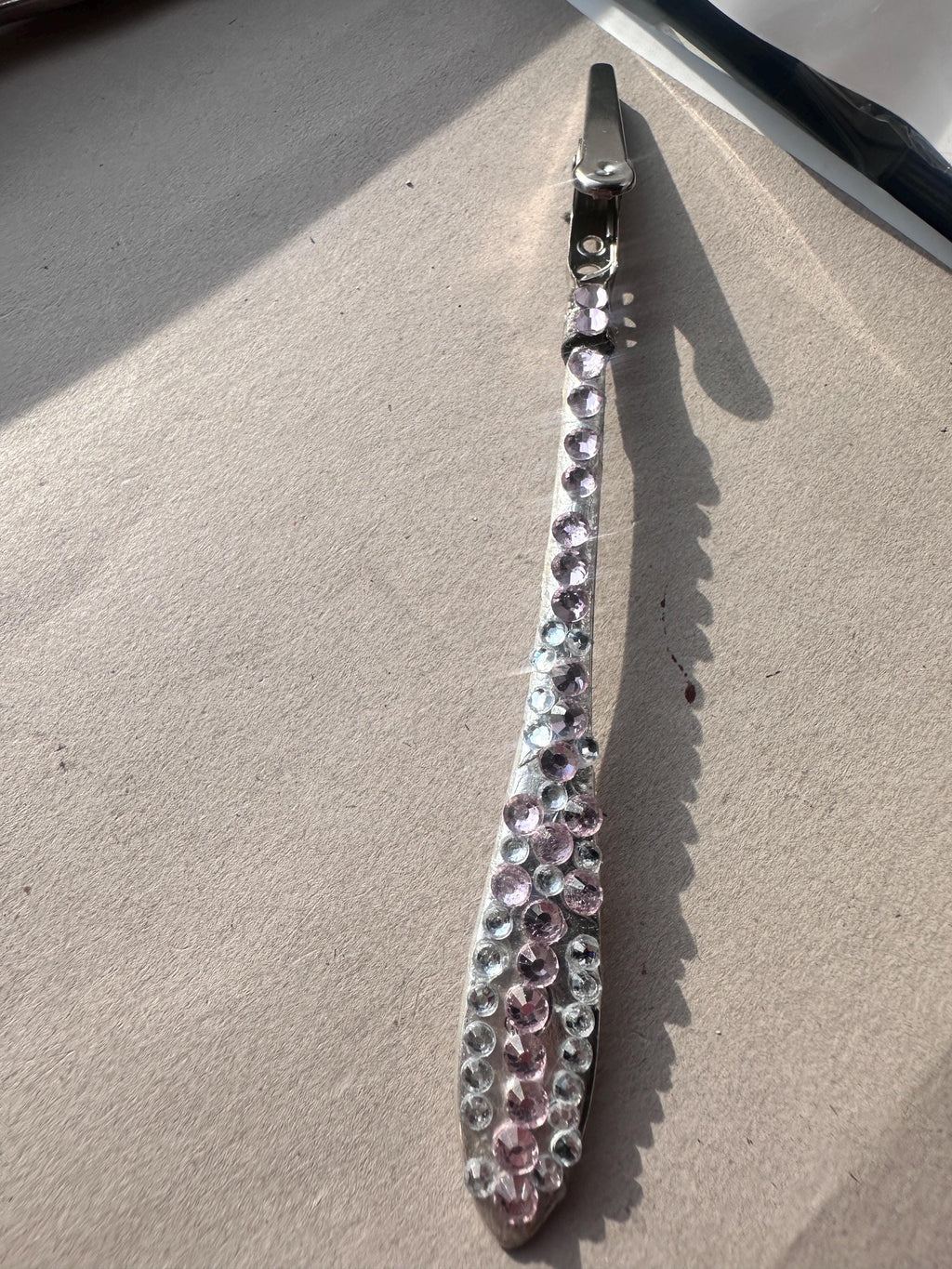 Crystal Bling Bracelet Helper, Upcycled Spoon Handle Card Clip, Zipper Pull Tool