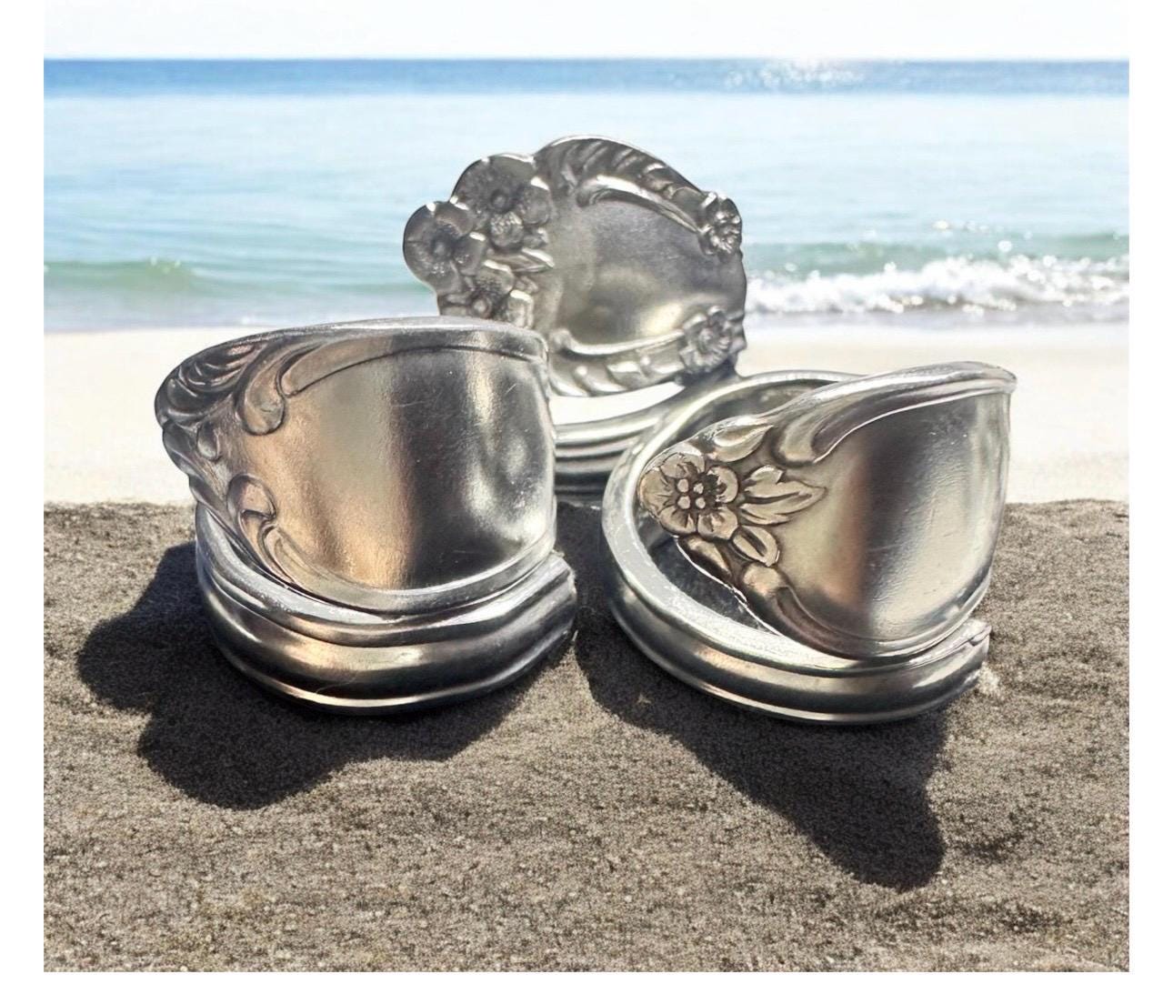 Mystery Spoon Ring Bundles – Vintage Stainless Steel, Silver Plated Mix. 10/20/40/60 qtys available whole sale