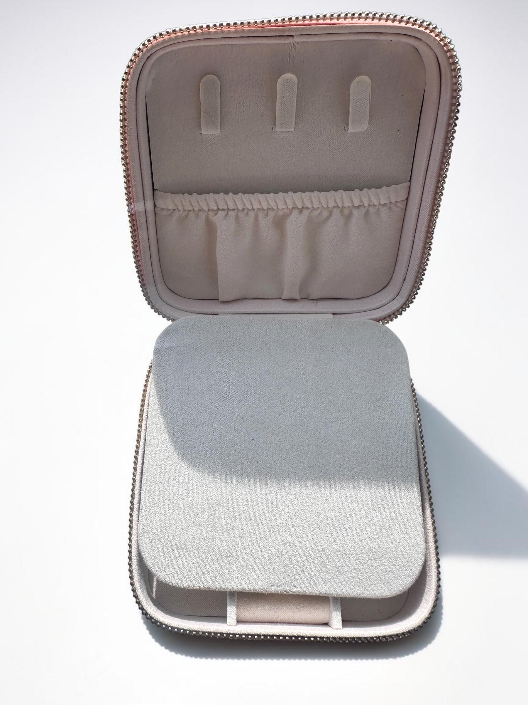 Bling Butterfly Jewelry Box, Rhinestone Travel Case, Moon Star Jewelry Organizer, Cute Gift for Her, Sparkly Ring Holder Box