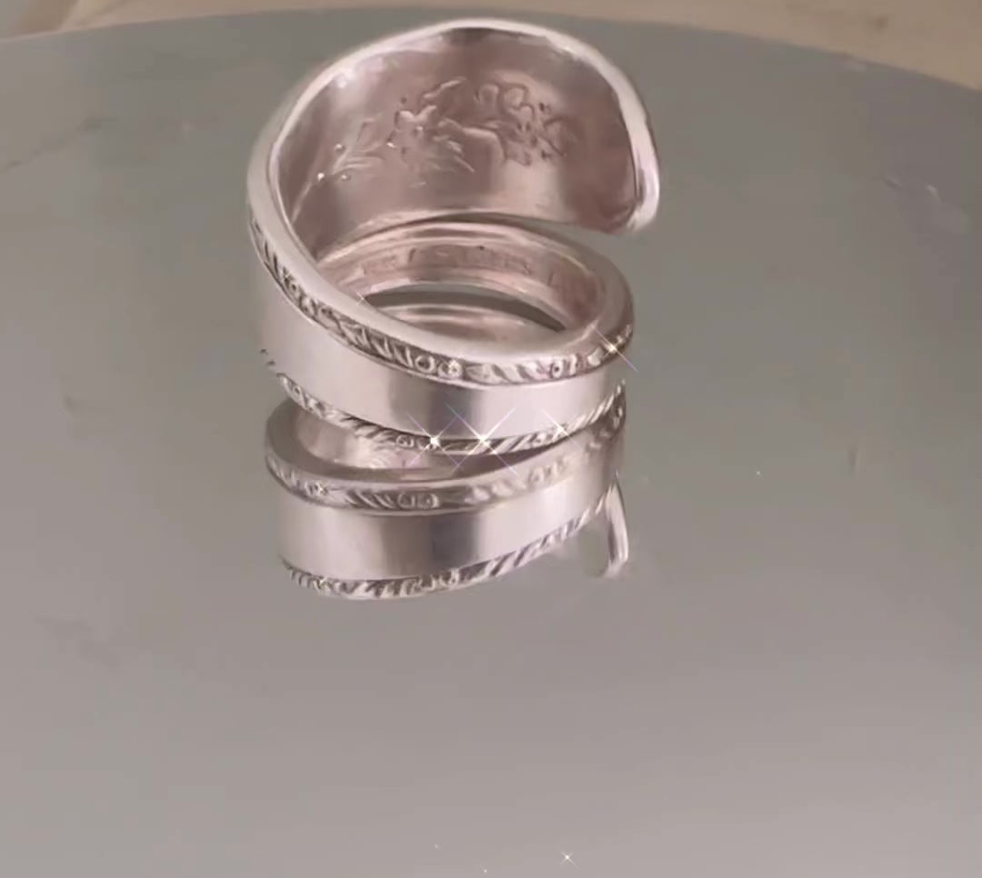 Lady Stuart 1949 Spoon Ring | Oneida Wm A Rogers Silverplate | Pick Your Size | Vintage Spoon Jewelry | Handmade Ring